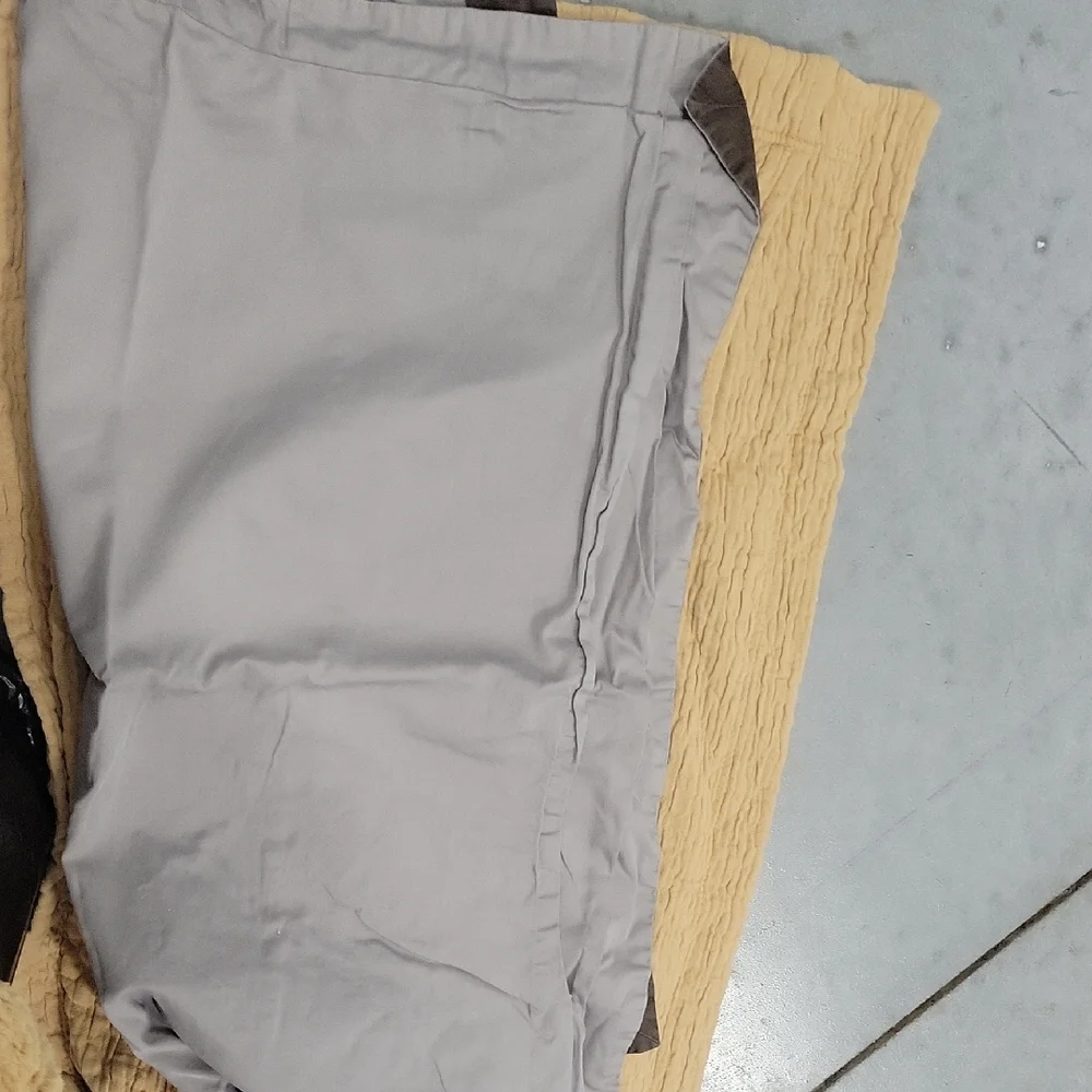Restoration Hardware Gray and Brown Pillow Cover